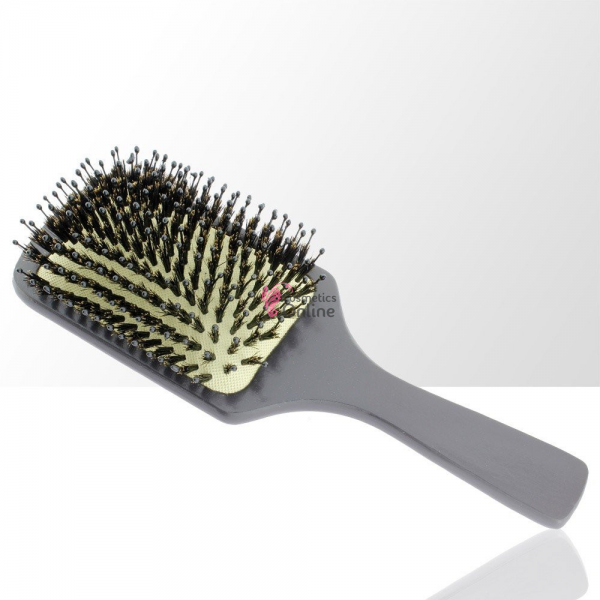 Perie  dreapta cu maner din lemn si par natural Neagra Cod 65029